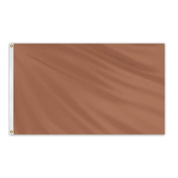 Solid Color Outdoor Nylon Flag 3' x 5' - Sandlewood